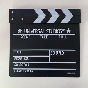 Universal Studios Movie Film Clap Board